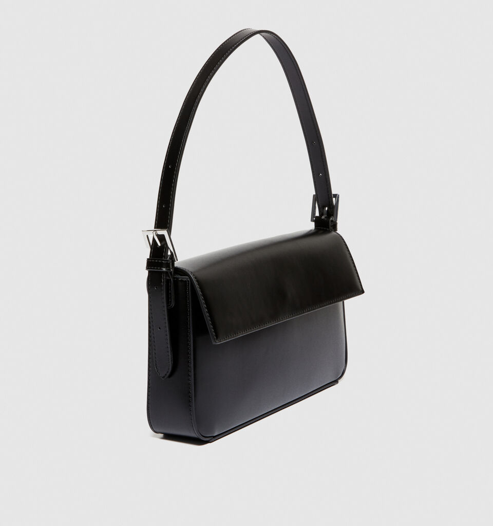 Shoulder bag with chain - null - Black | Sisley image number 6